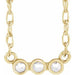 Ladies Rose-Cut Natural Diamond Necklace (Vs/Si1, Ghi) — 14K Yellow Gold