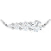 Ladies Natural Diamond Graduated Necklace Center (Si2-Si3, G-H) — Platinum