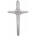 Ladies Natural Diamond Cross Pendant (Si1, G-H) — 14K White Gold
