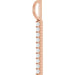Lab-Grown Diamond Vertical Bar Necklace or Charm/Pendant - Style 88140