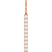 Lab-Grown Diamond Vertical Bar Necklace or Charm/Pendant - Style 88140