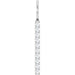 Ladies Natural Diamond Bar Charm/Pendant (Si2-Si3, G-H) — Platinum