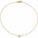 Ladies Natural Diamond Angel Wing 6 1/2-7 1/ Bracelet (I1, G-H) — 14K Yellow Gold