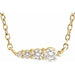 Ladies Natural Diamond Graduated Necklace (I1, G-H) — 14K Yellow Gold