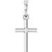 Ladies Natural Diamond Cross Pendant (I1, G-H) — 14K White Gold