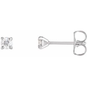 Ladies Natural Diamond Cocktail-Style Earrings (I1, G-H) — Sterling Silver