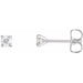 Ladies Natural Diamond Cocktail-Style Earrings (I1, G-H) — Sterling Silver