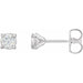 Ladies Natural Diamond Cocktail-Style Earrings (I1, G-H) — Sterling Silver
