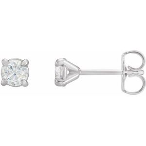 Ladies Natural Diamond Cocktail-Style Earrings (Si2-Si3, G-H) — Platinum