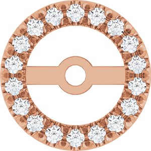 Lab-Grown Diamond French-Set Earring Jackets