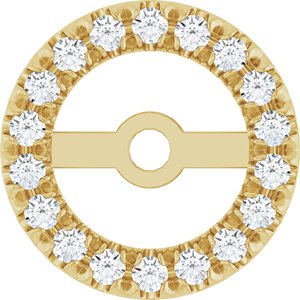Lab-Grown Diamond French-Set Earring Jackets
