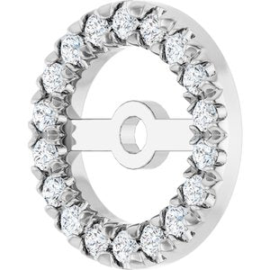 Lab-Grown Diamond French-Set Earring Jackets