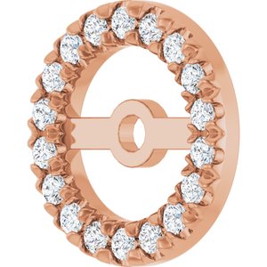 Lab-Grown Diamond French-Set Earring Jackets