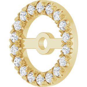 Lab-Grown Diamond French-Set Earring Jackets