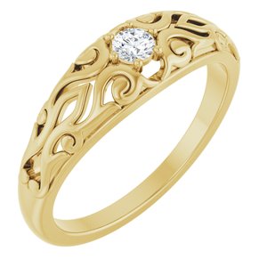 Ladies Natural Diamond Ring (I1, G-H) — 14K Yellow Gold