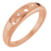 Ladies Natural Diamond Celestial Pierced Ring (I1, G-H) — 14K Rose Gold