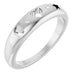 Ladies Natural Diamond Celestial Pierced Ring (SI2-SI3, G-H) — Platinum