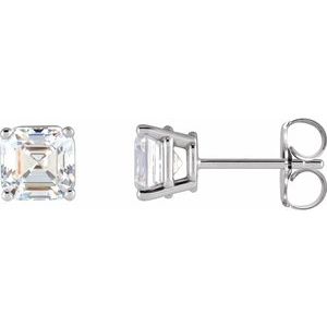 Ladies Natural Diamond Earrings (Vs, Ghi) — Sterling Silver