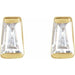 Lab-Grown Diamond Tapered Baguette Channel-Set Stud Earrings