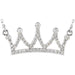 Ladies Natural Diamond Crown Necklace (I1, G-H) — 14K White Gold