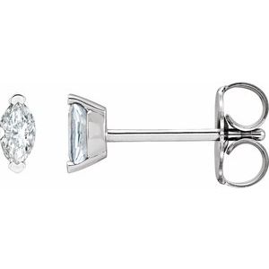 Ladies Natural Diamond Earrings (Si2-Si3, Ghi) — Platinum