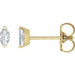 Ladies Natural Diamond Earrings (I1, Ghi) — 14K Yellow Gold