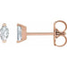 Ladies Natural Diamond Earrings (I1, Ghi) — 14K Rose Gold
