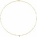 Ladies Natural Diamond Micro Bezel-Set Necklace (I1, Ghi) — 14K Yellow Gold