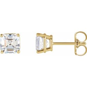 Ladies Natural Diamond Earrings (Vs, Ghi) — 14K Yellow Gold
