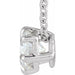Lab-Grown Diamond Solitaire Necklace or Slide Pendant