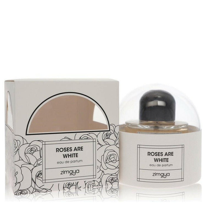 Afnan Zimaya Roses Are White Eau De Parfum Spray (Unisex) By Afnan - 3.4 oz