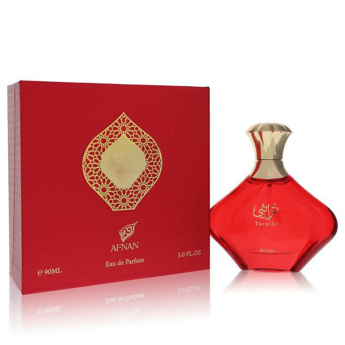 Afnan Turathi Red Eau De Parfum Spray By Afnan - 3 oz