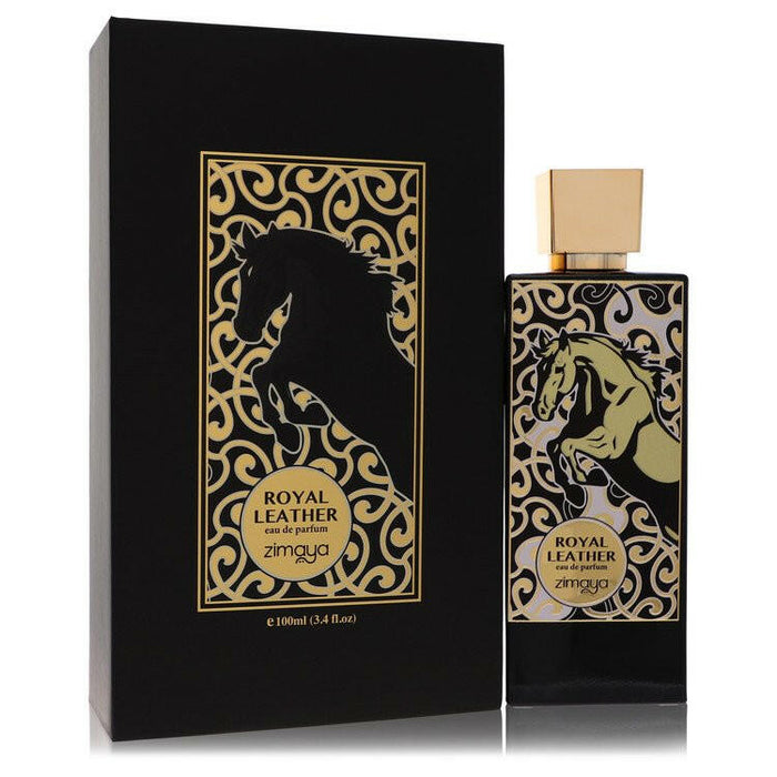 Afnan Zimaya Royal Leather Eau De Parfum Spray (Unisex) By Afnan - 3.4 oz