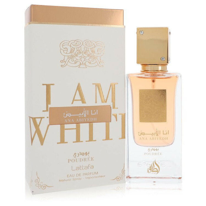 Ana Abiyedh I Am White Poudree Eau De Parfum Spray (Unisex) By Lattafa - 2 oz
