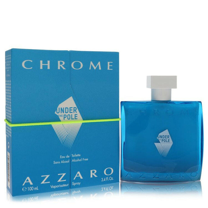 Chrome Under The Pole Eau De Toilette Spray (Alcohol Free) By Azzaro - 3.4 oz