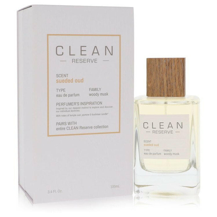 Clean Sueded Oud Eau De Parfum Spray By Clean - 3.4 oz