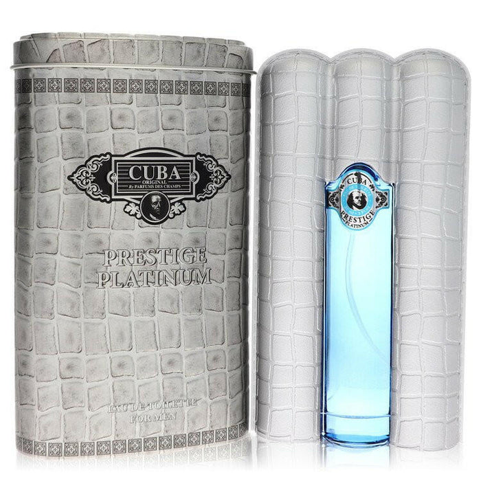Cuba Prestige Platinum Eau De Toilette Spray By Fragluxe - 3 oz