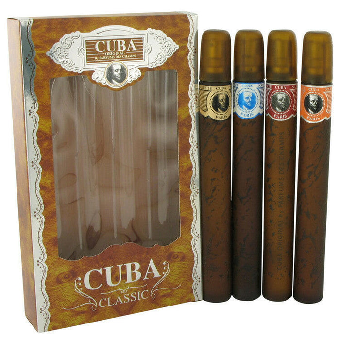 Cuba Blue Gift Set By Fragluxe - Cuba Variety Set includes All Four 1.15 oz