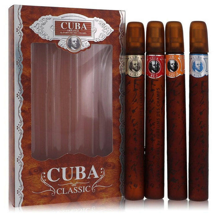 Cuba Orange Gift Set By Fragluxe - Cuba Variety Set includes All Four 1.15 oz