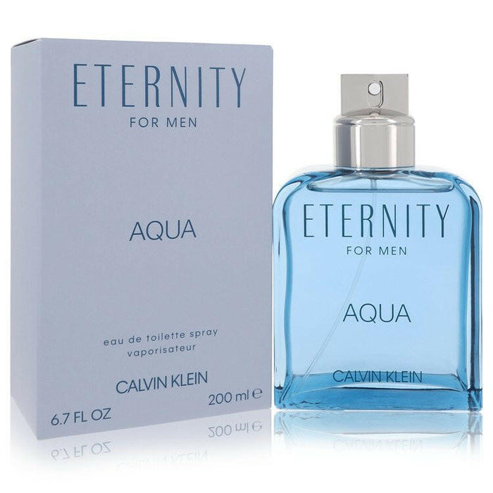 Eternity Aqua Eau De Toilette Spray By Calvin Klein - 6.7 oz