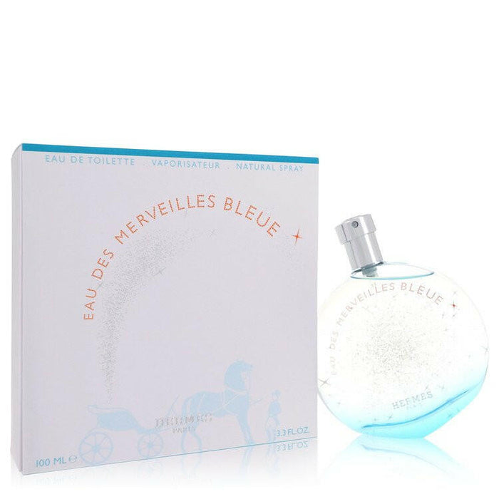 Eau Des Merveilles Bleue Eau De Toilette Spray By Hermes - 3.4 oz