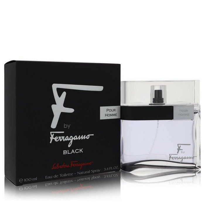 F Black Eau De Toilette Spray By Salvatore Ferragamo - 3.4 oz