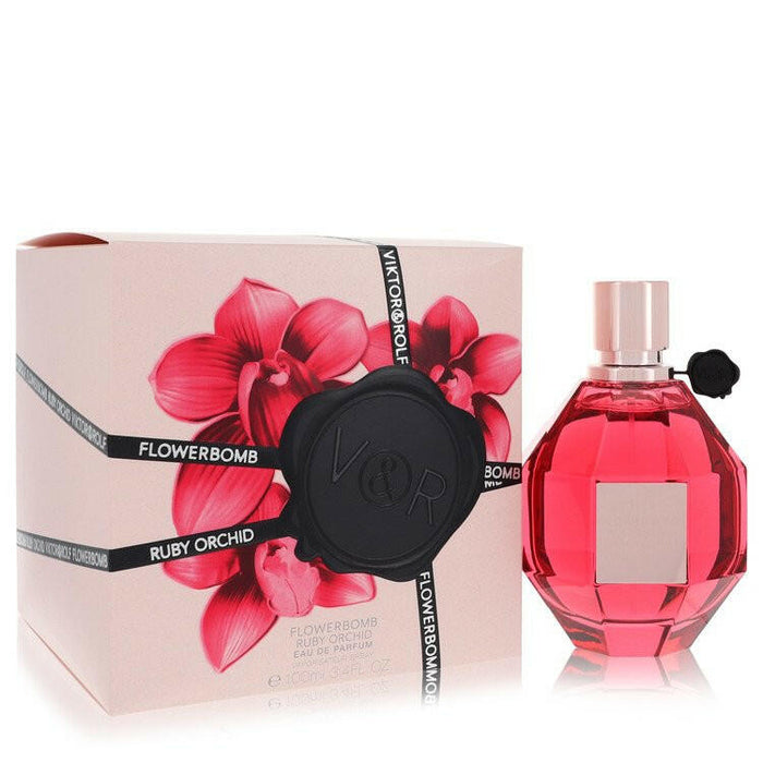 Flowerbomb Ruby Orchid Eau De Parfum Spray By Viktor & Rolf - 3.4 oz