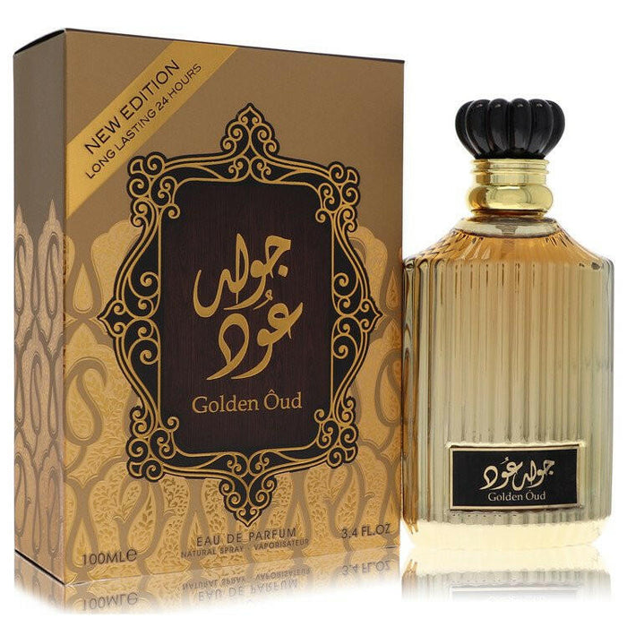 Lattafa Asdaaf Golden Oud Eau De Parfum Spray (Unisex) By Lattafa - 3.4 oz