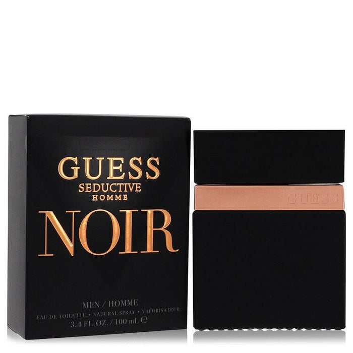 Guess Seductive Homme Noir Eau De Toilette Spray By Guess - 3.4 oz
