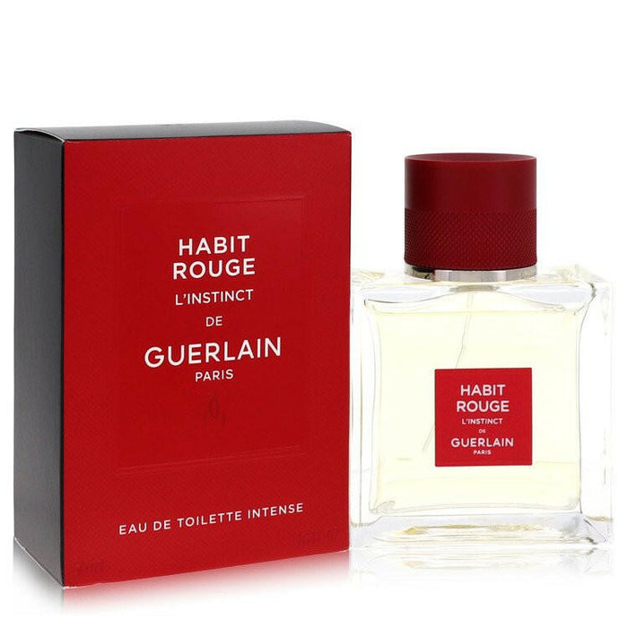 Habit Rouge L'instinct Eau De Toilette Intense Spray By Guerlain - 1.6 oz