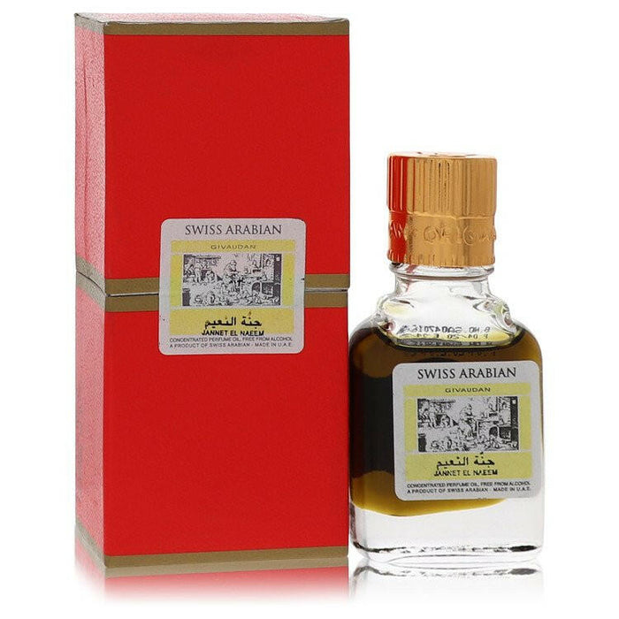 Jannet El Naeem Concentrated Perfume Oil Free From Alcohol (Unisex) By Swiss Arabian - 0.3 oz
