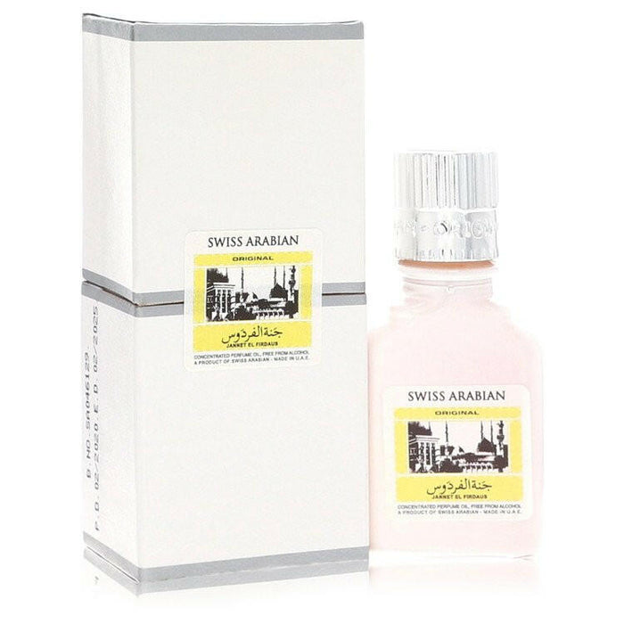 Jannet El Firdaus Concentrated Perfume Oil Free From Alcohol (Unisex White Attar) By Swiss Arabian - 0.3 oz