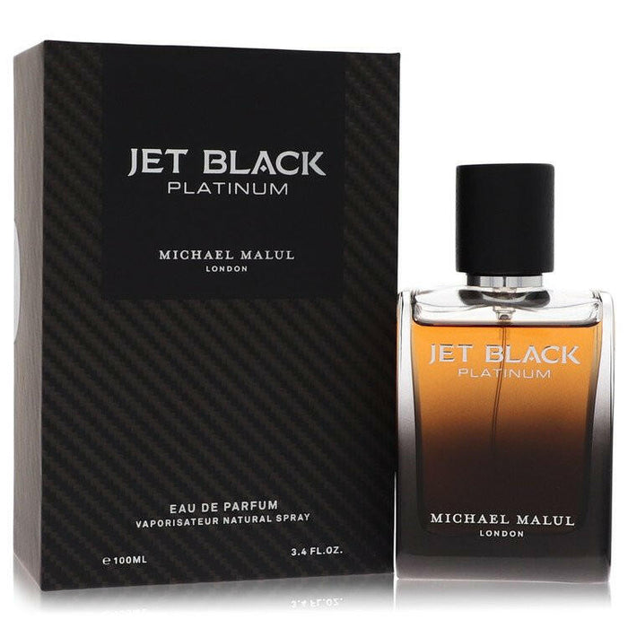 Jet Black Platinum Eau De Parfum Spray By Michael Malul - 3.4 oz