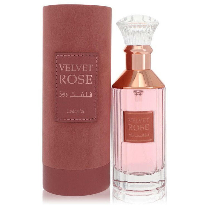 Lattafa Velvet Rose Eau De Parfum Spray (Unisex) By Lattafa - 3.4 oz